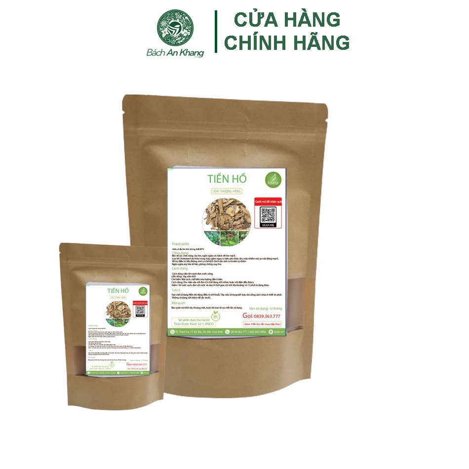 Tiền hồ khô thượng hạng Bách An Khang 1kg