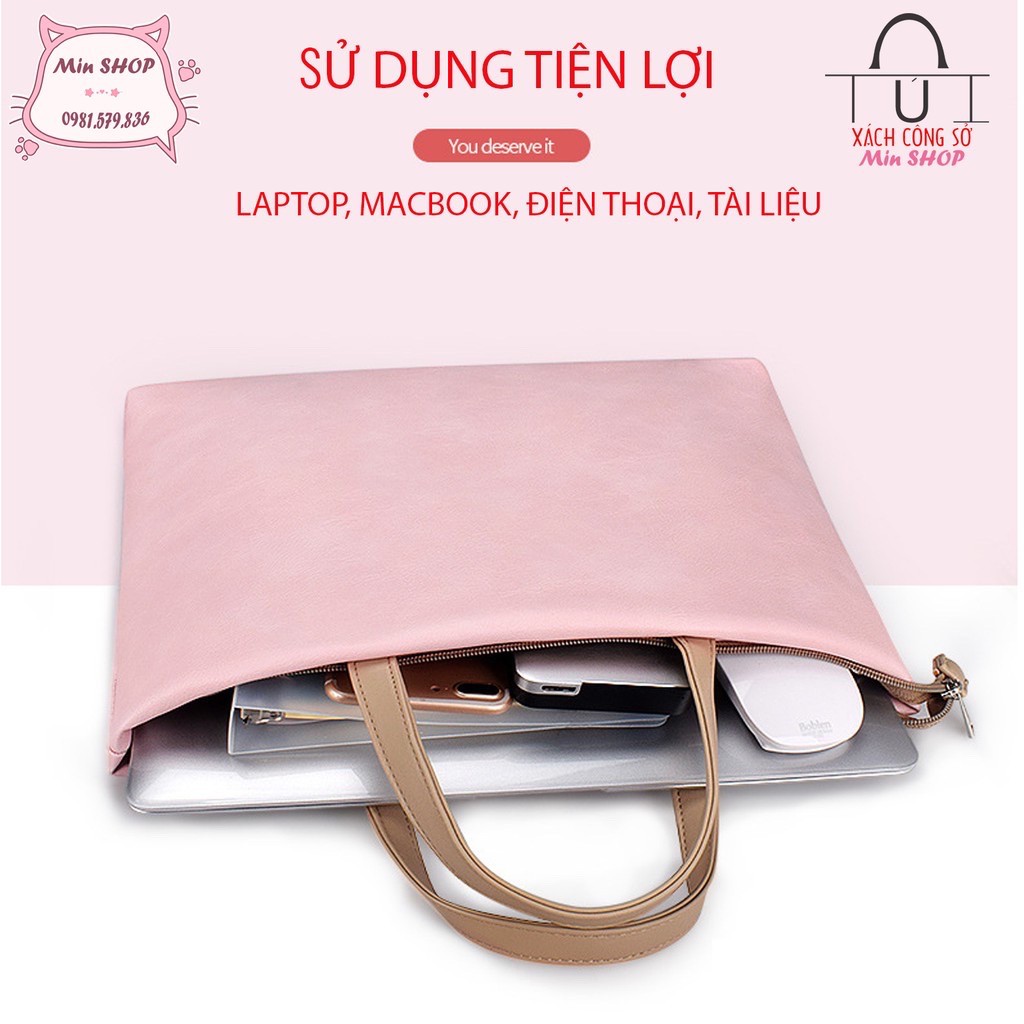 [DA BÓNG] Túi xách văn phòng nữ mẫu mới 2020, chống sốc, chống nước MACBOOK, BẢO HÀNH 12 THÁNG