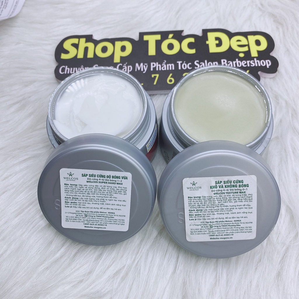 Sáp vuốt tóc cao cấp Mugens Hàn Quốc SUPER HARD WAX+TEXTURE WAX  90G