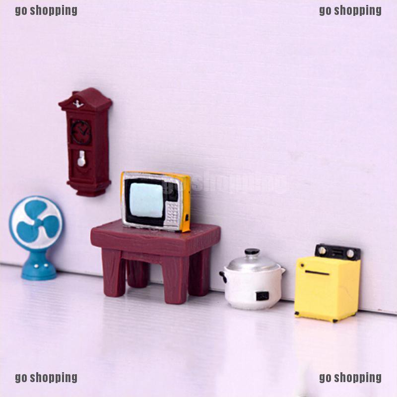 {go shopping}Doll house miniature furniture and miniature appliances living room home decor