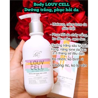 Kem Dưỡng Trắng Da Body Louv Cell Hàn Quốc 120ml- 250ml