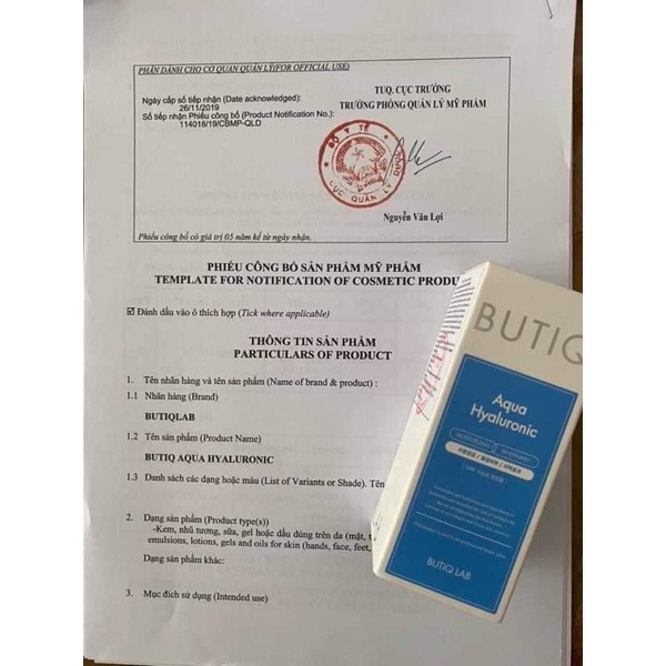 Serum aqua hyaluronic butiq lab hàn quốc 50ml