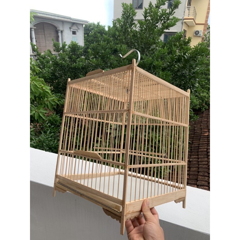 Khung lồng chim ép mộc Halosung khung lồng chim chào mào tự ráp tặng kèm phụ kiện LC85