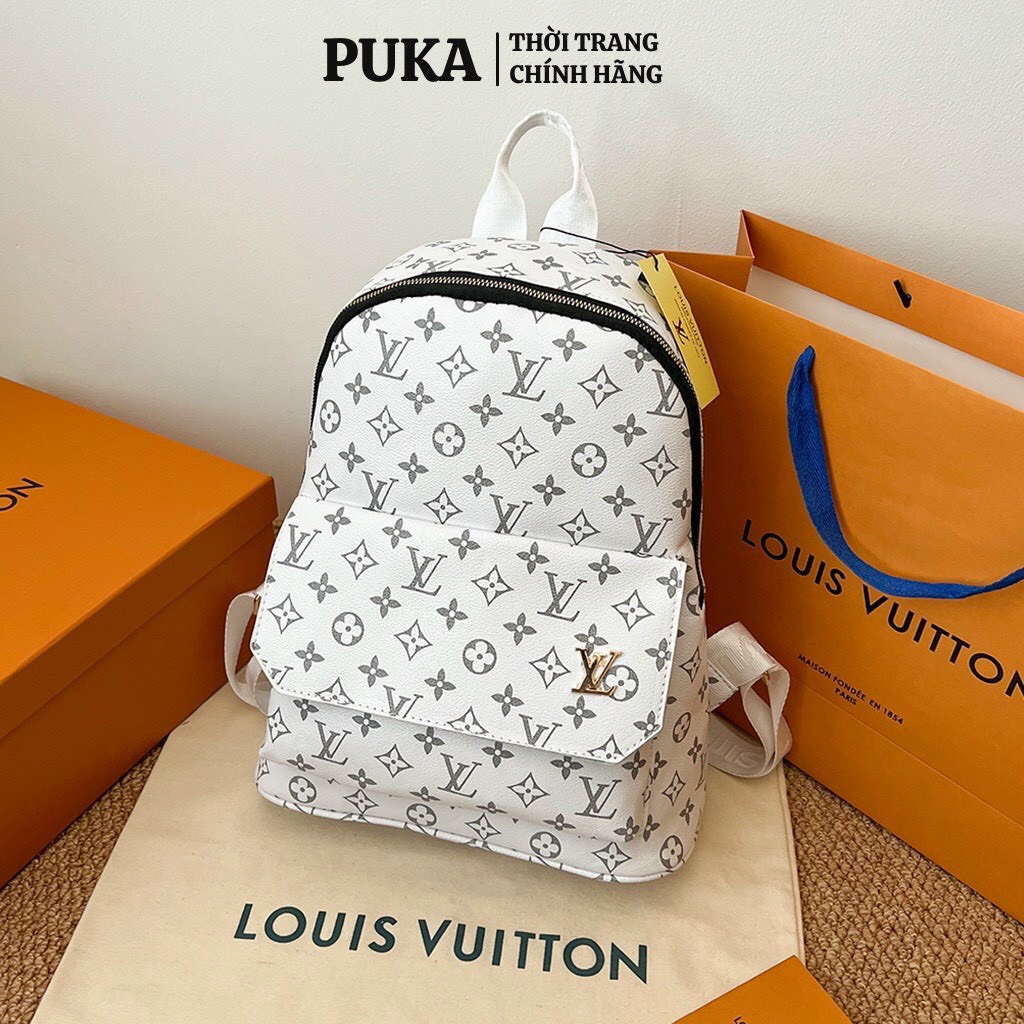 Balo đinh Lv da thời trang nam nữ size 40cm