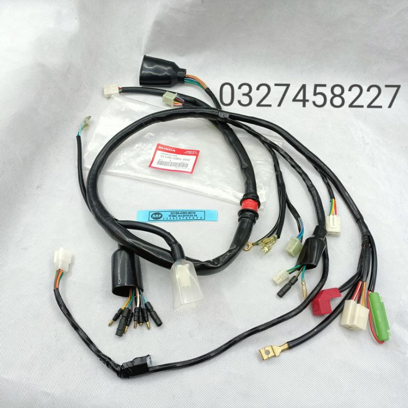 Sợi dây điện sườn chính xe DREAM thái tem xanh zin Honda