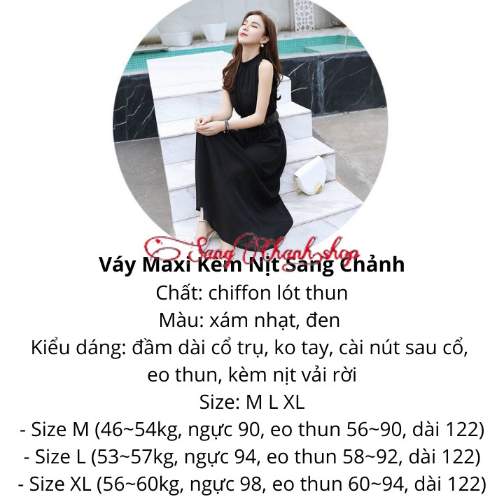 Váy Maxi Kèm Nịt | Đầm Sang Chảnh| Đầm Che Khuyết Điểm Chân Mẫu Hot 2020 | BigBuy360 - bigbuy360.vn