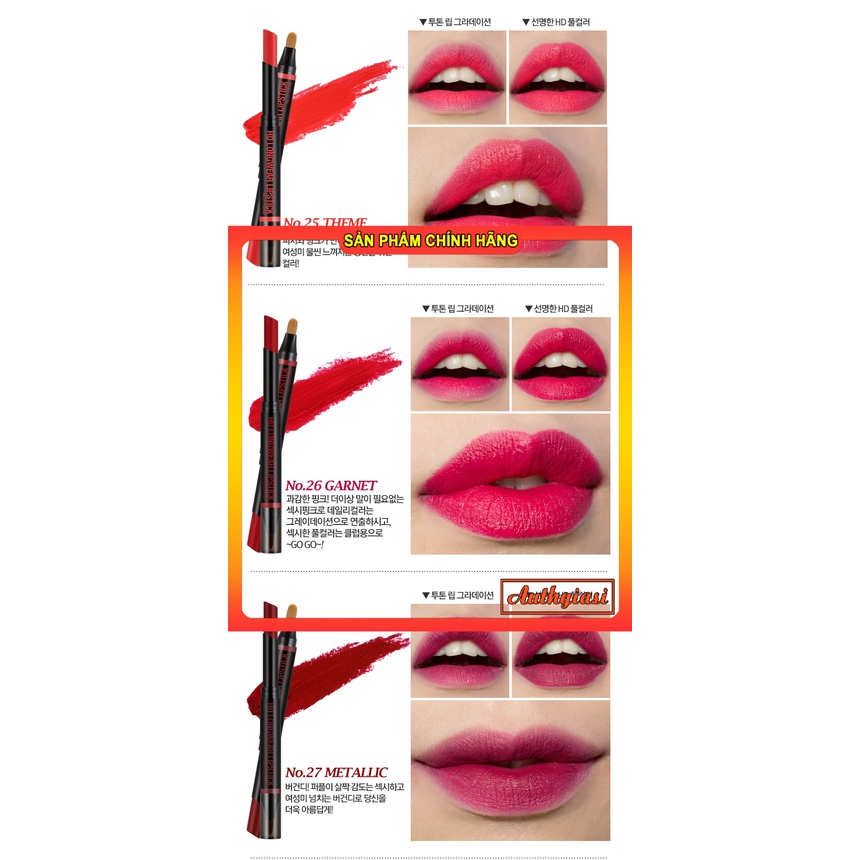 Son thỏi HD Longwear Lipstick 2 đầu siêu mịn lì môi