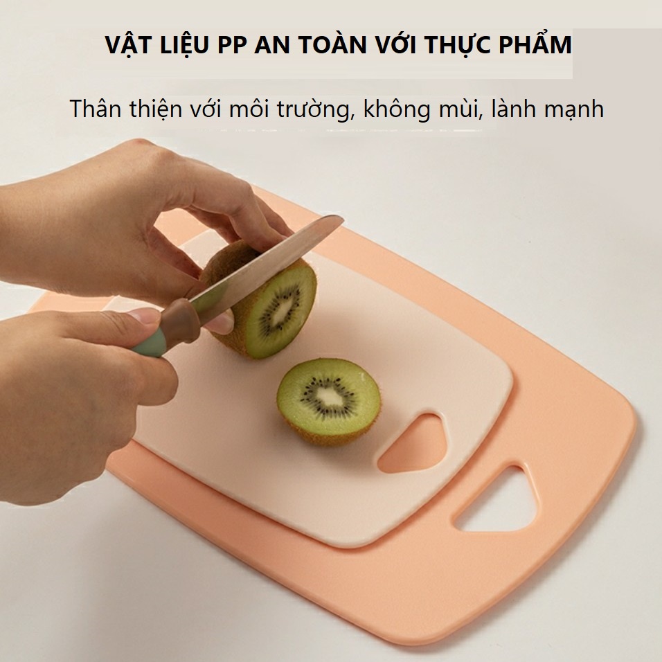 Bộ 3 thớt nhựa kháng khuẩn cao cấp,dành cho từng loại thực phẩm,an toàn,vệ sinh