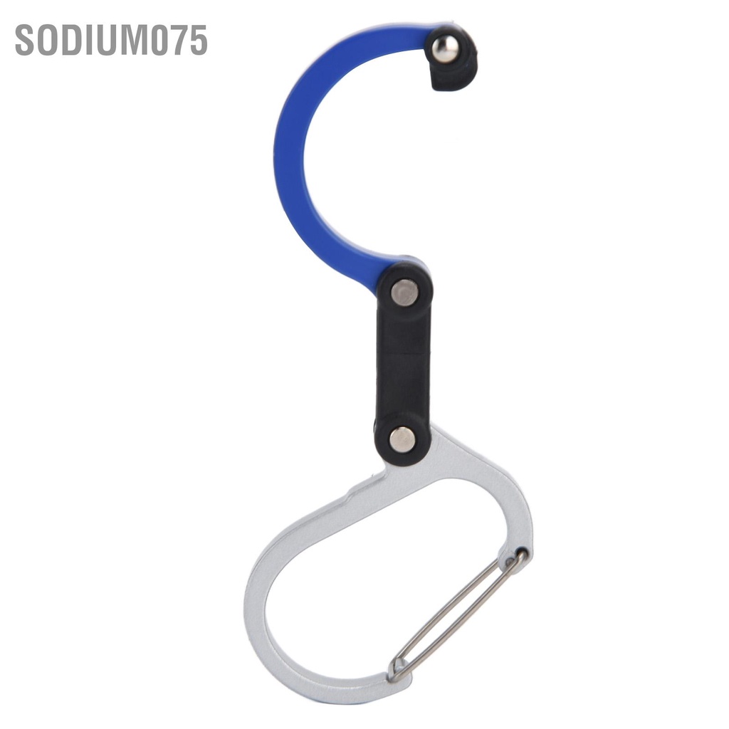 Sodium075 Loại D Carabiner Hợp kim nhôm đa ​​chức năng Xe đẩy di động để đi du lịch Cắm trại Đi bộ đường dài