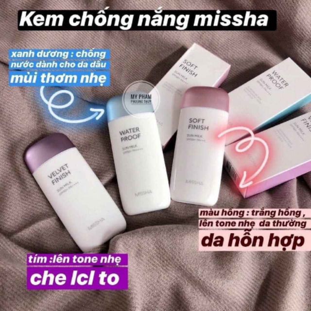 Kem chống nắng Missha Water Proof SPF50+/ PA++++ 70ml