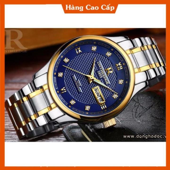 Đồng hồ nam ONTHEEDGE 025 dây thép cao cấp không gỉ (xanh) | BigBuy360 - bigbuy360.vn