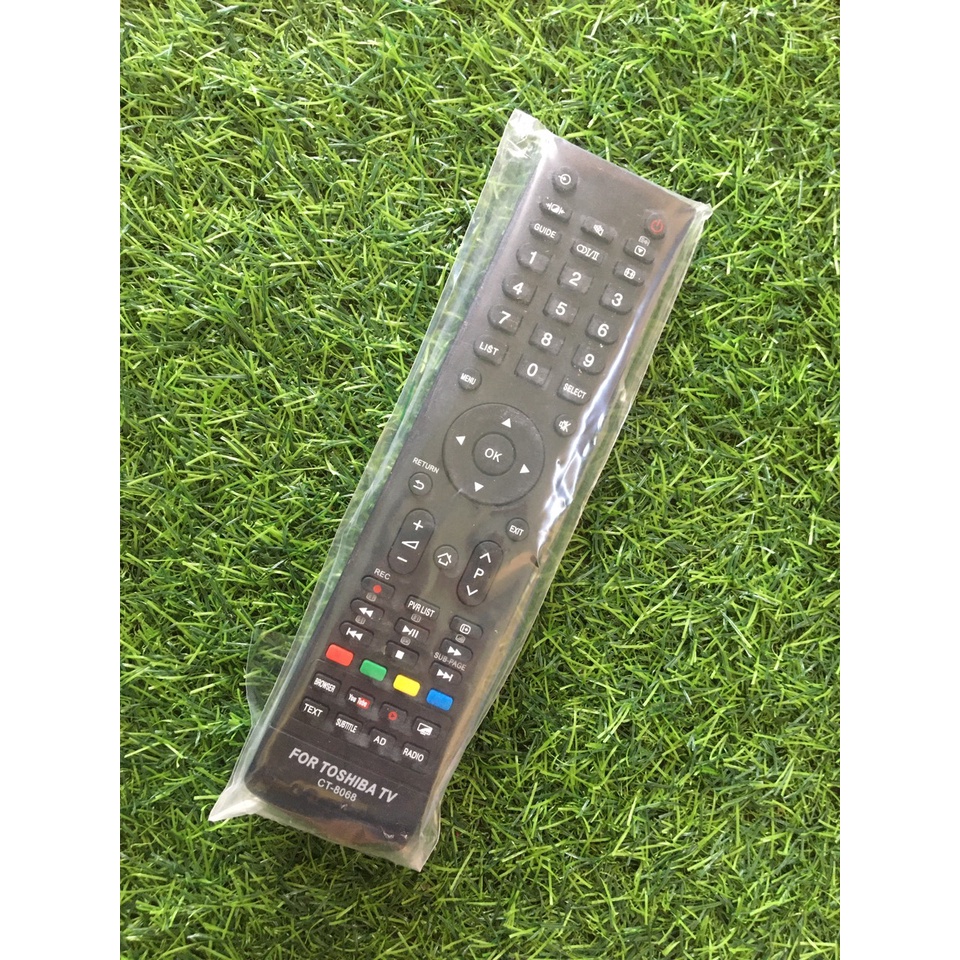 Điều khiển tivi toshiba CT-8068 loại dài to có internet có nút youtube,Remote dùng cho tivi toshiba CT-8068 loại dài