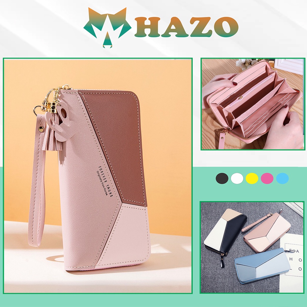 Ví Dài Nữ Cầm Tay Queenking V291 3 Màu Sắc Có Dây Cầm Siêu Hot - Hazo