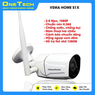 Camera VsmaHome S1X - 1080P - Ngoài trời chống nước - Đàm thoại hai chiều - Kèm thẻ nhớ 128GB