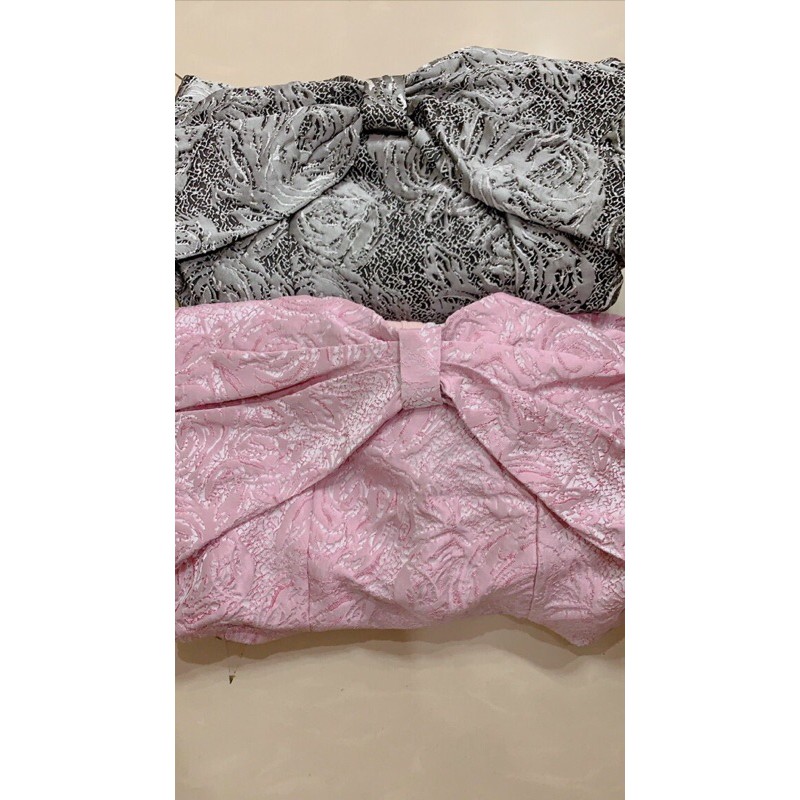 ĐẦM GẤM  TAY PHỒNG NƠ NGỰC XINH XẮN