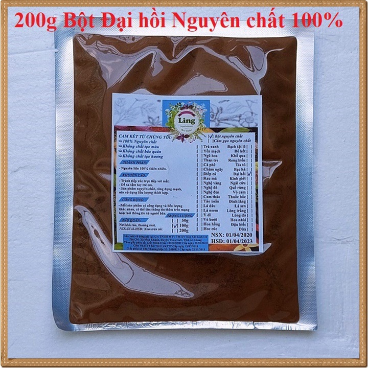 [Sỉ-Rẻ] Bột Đại Hồi 200g nguyên chất thiên nhiên 100% có giấy VSATTP và ĐKKD dùng đa công dụng [Lẻ-Sỉ]