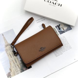 Ví Coach Signature cầm tay Da thật Authentic