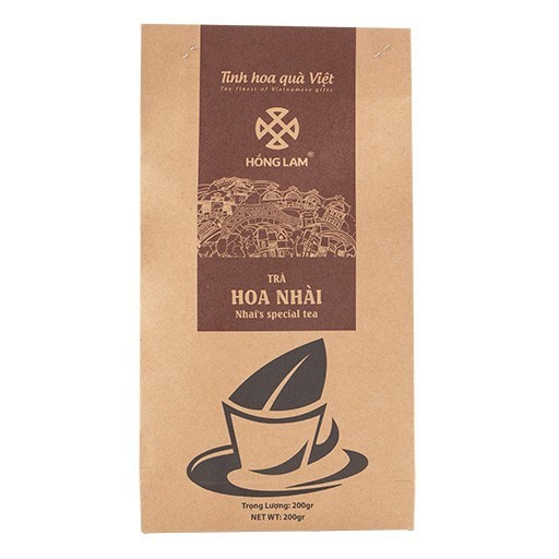 Đặc sản trà nhài Hồng Lam, dạng gói ( 200gr, 500gr ). Có vị ngọt dịu, thơm hương nhài
