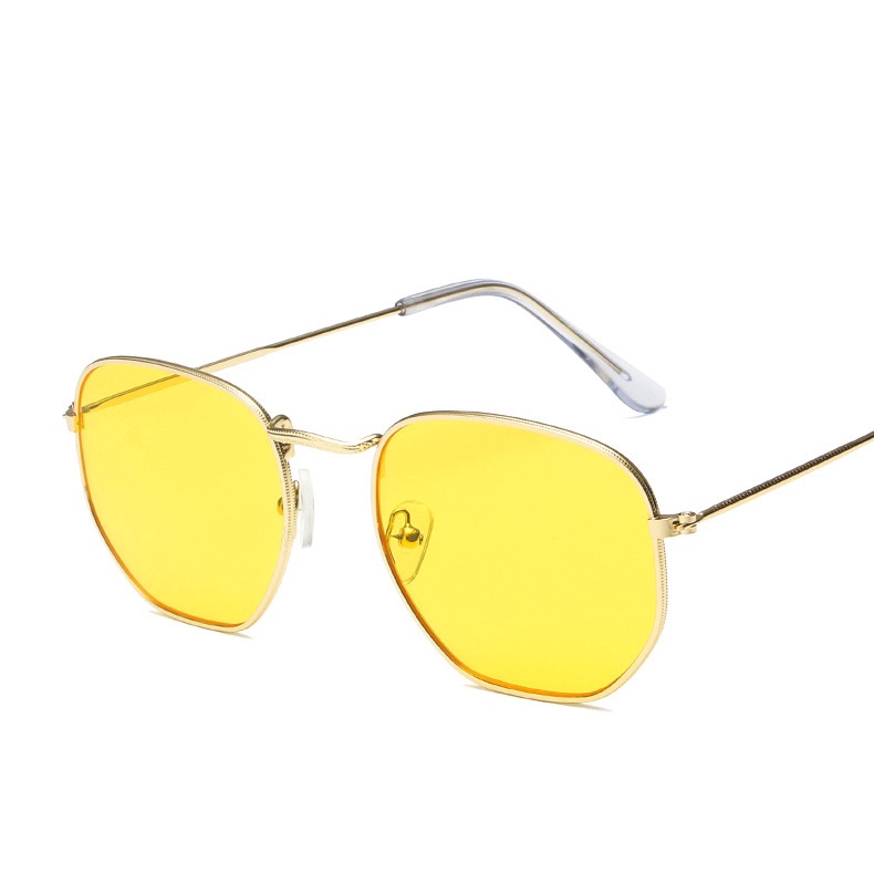 Kính Mát Gọng Kim Loại Chống Tia UV400 Phong Cách Cổ Điển