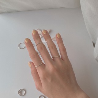 Nhẫn trơn uốn cong bạc 925 - wavy ring