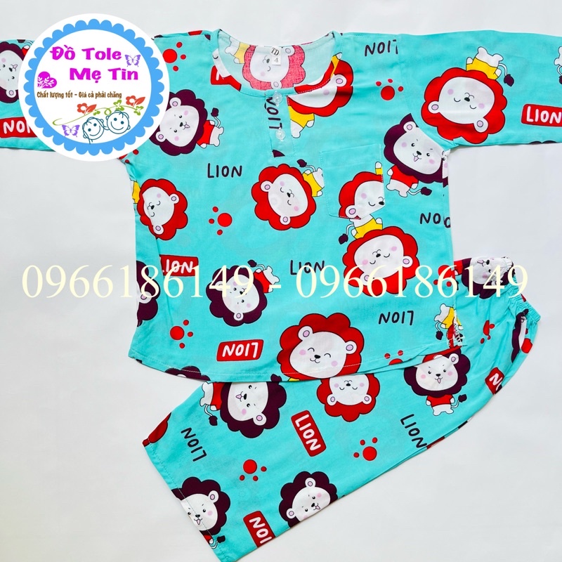 Đồ tôn(lanh) dài size 4(9-12kg) bé trai