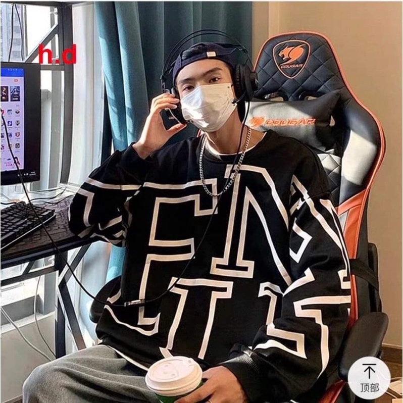 Áo sweater In Thân FUN unisex nam nữ,đôiThun dài tay nhóm, lớp Trend Thu Đông, Free Ship