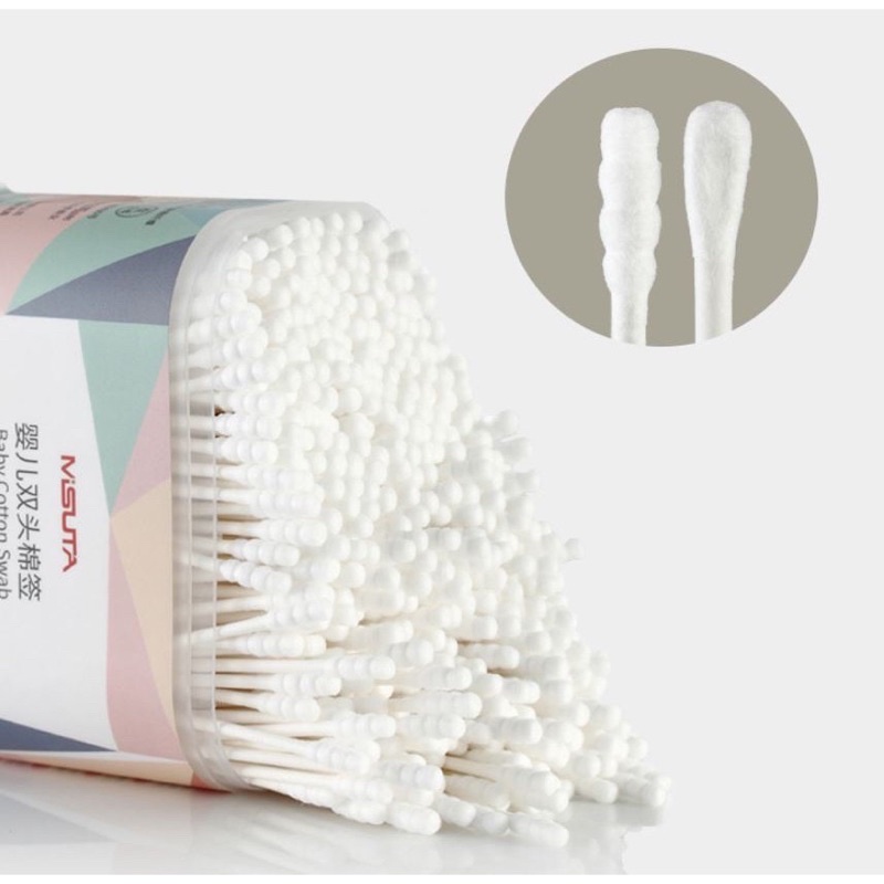 Tăm bông Misuta 400 chiếc hàng xuất Nhật.