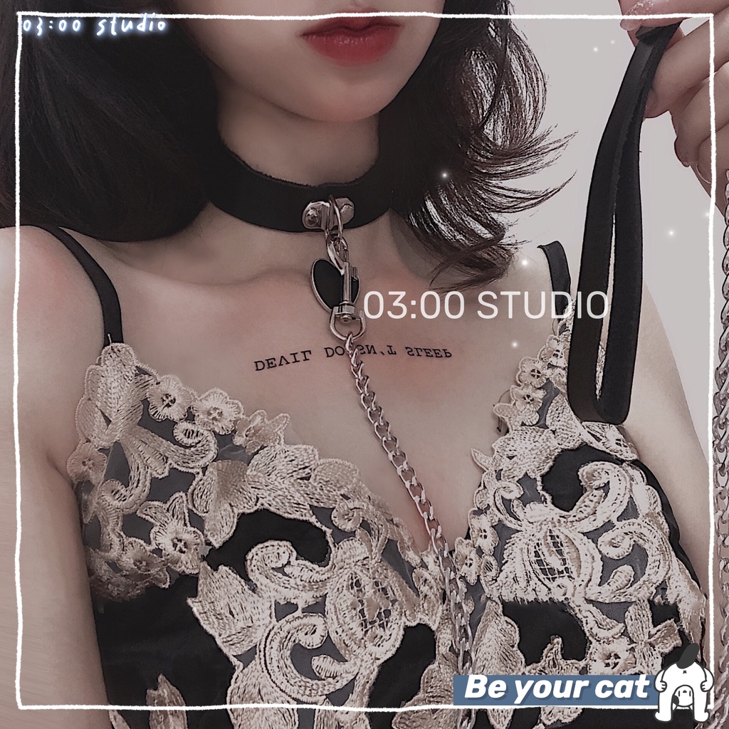 Be Your cat dây chuyền tình yêu--Có thể kết hợp với bất kì váy ngủ nào của shop