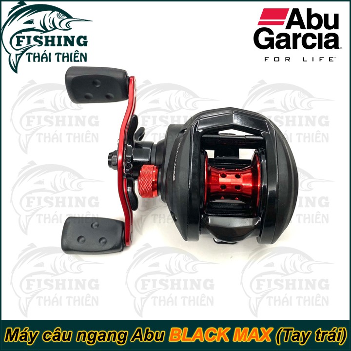 Máy Câu Ngang Abu Black Max 6.4:1 Tay Quay Trái Dùng Cho Cần Máy Ngang Câu Lure