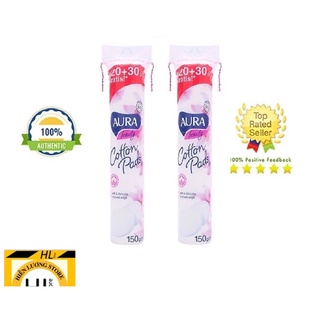 Bông tẩy trang Aura 150 miếng