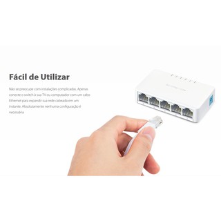 Bộ Chia Mạng/Switch 5 Cổng Mercury MS105 10/100Mbps