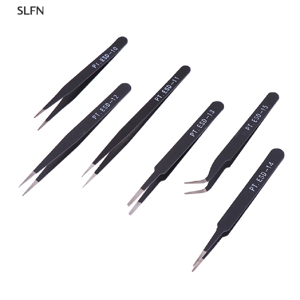 Set 6 nhíp cong chống tĩnh điện chuyên dùng khi sửa chữa