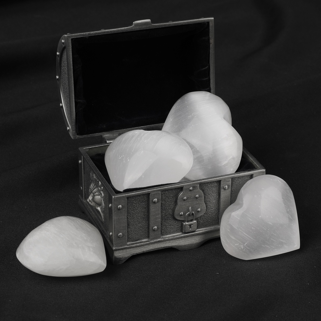 1 Viên Đá chakra Tự Nhiên Hình Trái Tim 4Cm