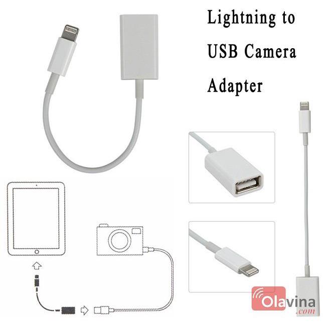 Cáp OTG chuyền dữ liệu ip,máy tính bảng táo dùng cho IOS 8-10.3