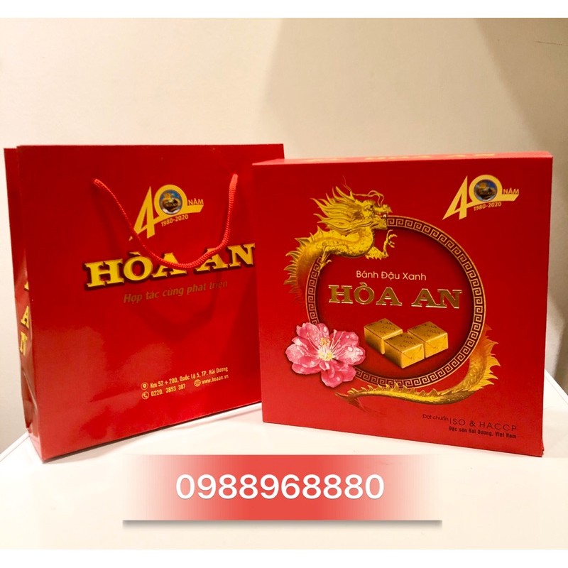 Bánh đậu xanh Hoà An - Hộp Như Ý 600g