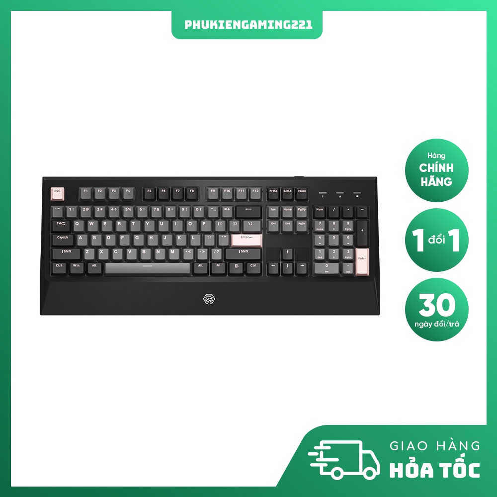 Bàn Phím Cơ Máy Tính Có Dây Giá Rẻ - AKKO Mojike GK1 Black Pink (AKKO Switch v2 / LED trắng) - Hàng Chính Hãng