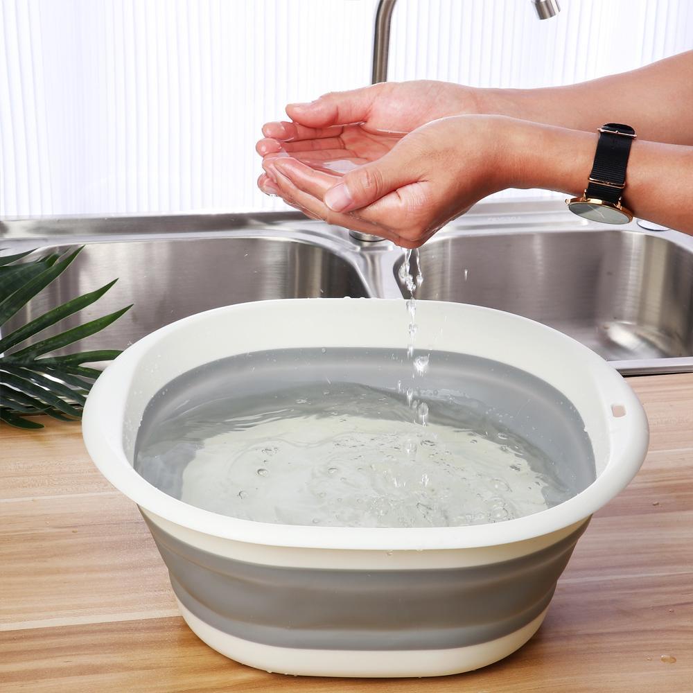 Chậu Rửa Đa Năng Có Thể Gấp Gọn Tiện Dụng Dùng Khi Đi Cắm Trại