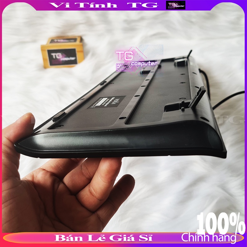 Bàn phím máy tính kết hợp bộ chia USB có dây giá rẻ tiện lợi Vi tính TG