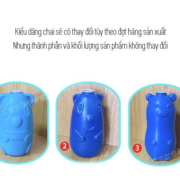 LỌ THẢ BỒN CẦU HÌNH CON  GẤU TIỆN LỢI GIÁ SIÊU RẺ ( 1 lọ) -DC4603