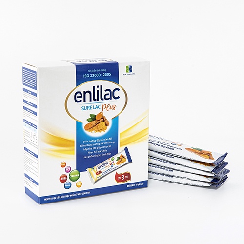 Sữa bột Enlilac SureLac Plus 3 lon 400gr giúp tăng đề kháng, nhanh chóng phục hồi sức khỏe cho người lớn