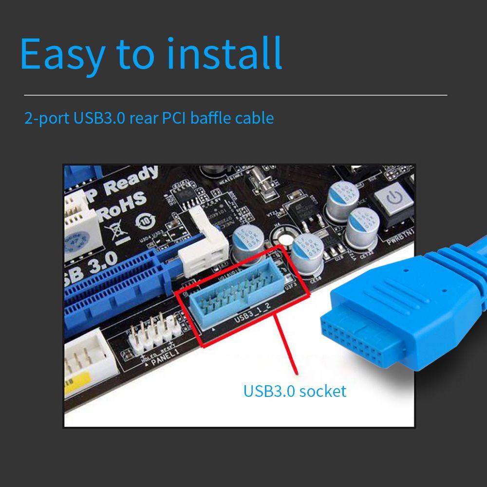 Cáp Mở RộNg USB 2.0 5Gbps 1PCS Sang 20-Pin Cho MáY TíNh