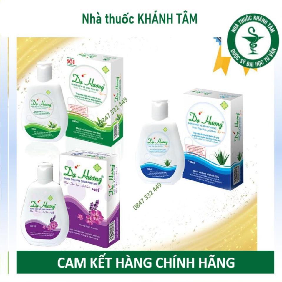 ! ! Dung dịch vệ sinh phụ nữ Dạ Hương Nha đam, Lavender, Trà xanh [DDVS]