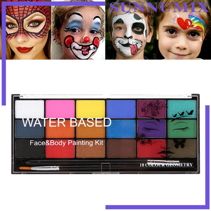Face Body Paint Stage Theatre Palette Professional Painting Kit Body Tools