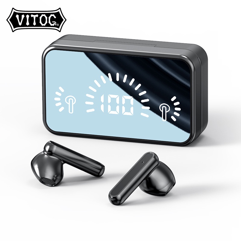 Tai nghe nhét tai VITOG mini S20 Bluetooth 5.2 không dây thể thao phối mặt thumbnail