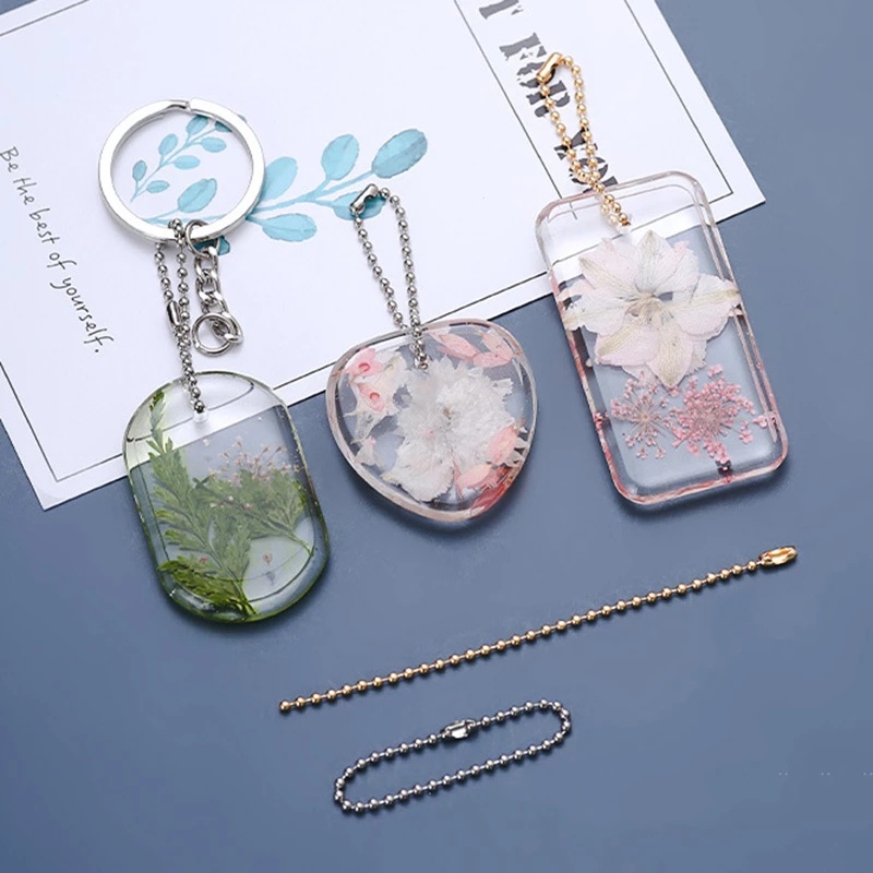 Khuôn Silicon Resin Mặt Dây Chuyền Hình Vuông, Tròn, Chữ Nhật, Trái Tim Làm Đồ Thủ Công Handmade Móc Khóa Dễ Thương