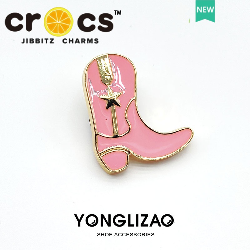 Phụ Kiện Khóa Giày crocs Bằng Kim Loại Hình Hoa Thời Trang Cho Nữ DIY jibbitz