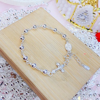Lắc tay thánh giá - lắc tay cho ng theo đạo bạc ta đeo vừa tay