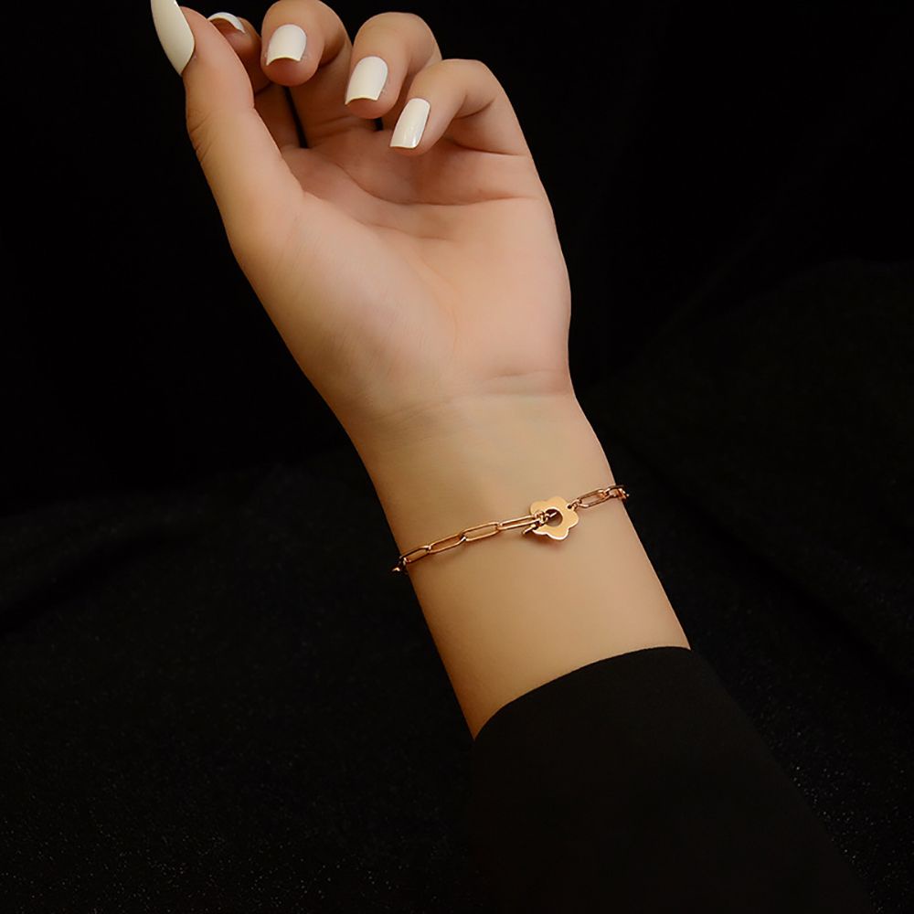 Vòng cổ/ Vòng tay SKJK bằng hợp kim mặt hoa rỗng thời trang bohemian phong cách Hàn Quốc cho nữ