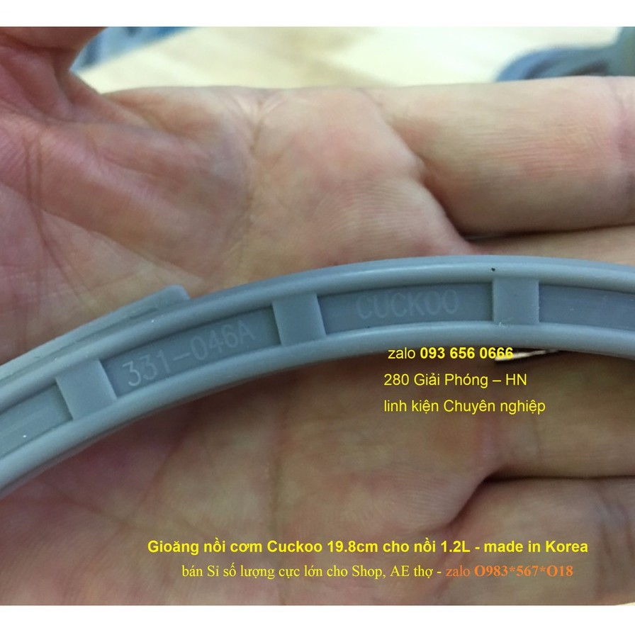 Gioăng đơn nồi cơm điện Cuckoo Hàn Quốc - mã 331-046A và mã 331-033 | BigBuy360 - bigbuy360.vn