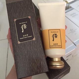 Sữa rửa mặt Whoo vàng Facial Foam Cleanser
